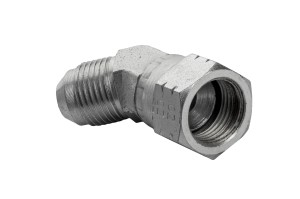 Kolanko metalowe G-3/4"+NAK / G-3/4" UNF 45 STOPNI AB (3/4/3/4)