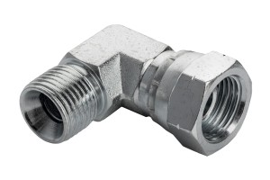 Kolanko metalowe G-3/8"+NAK / G-3/8" AB (3/8/3/8)